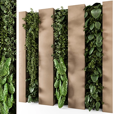 Greenscape Vertical Planter Set 3D model image 1 