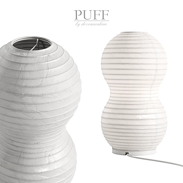 Sleek PUFF Table Lamp Reflection 3D model image 1 