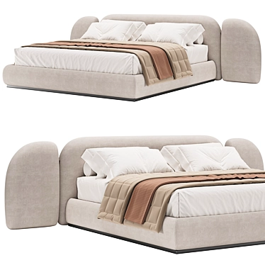  Modern Minimalistic Vao Bed 3D model image 1 