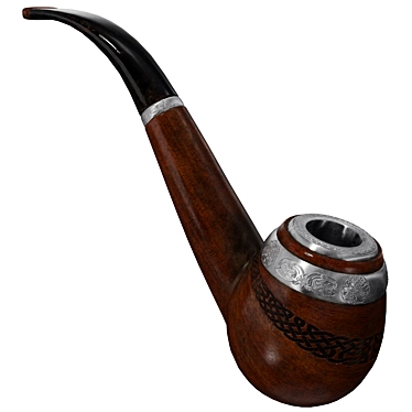 High-Quality Smoking Pipe Model 3D model image 1 