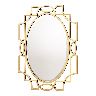 Uttermost Margutta Oval Mirror Gold 3D model image 1 