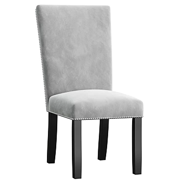 Elegant Velvet Dining Chair 3D model image 1 