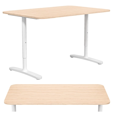 IKEA BEKANT Writing Desk 3D Model 3D model image 1 