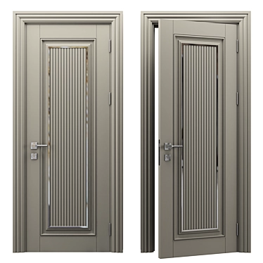 Bella Grey Door: Elegant and Modern 3D model image 1 