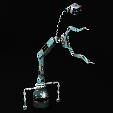 SciFi Robot Arm 3D Model 3D model image 1 