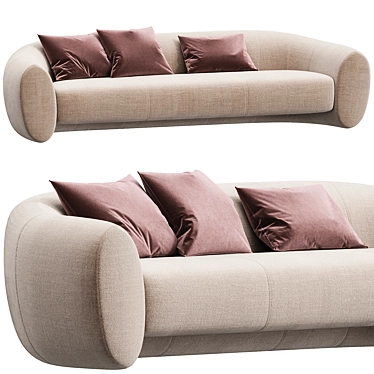  Elegant Elephant Sofa: Luxury Comfort 3D model image 1 