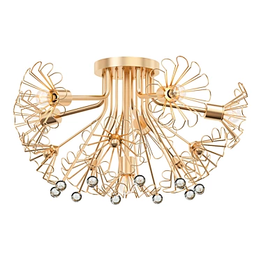 Keaton Bouquet Flush Mount 3D model image 1 