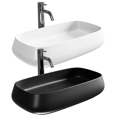 Based on the given description, here is a title suggestion in accordance with the provided requirements:

Salenzi Nur Ceramic Sink 3D model image 1 