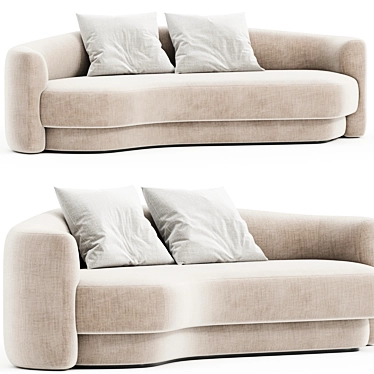 Modern Elegance Yumi Sofa 3D model image 1 