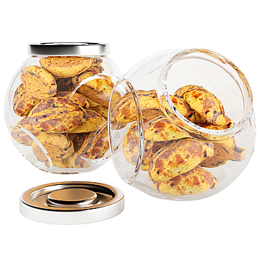 Glass Jar Cookie 3D Model 3D model image 1 