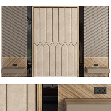 Modern Wall Panel 3D Model 3D model image 1 