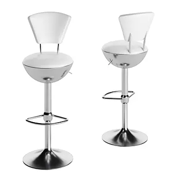 Stylish Francesco Molon Bar Stool 3D model image 1 