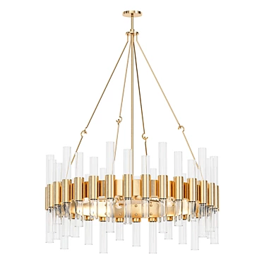 Elegant Haskell Chandelier Lighting 3D model image 1 