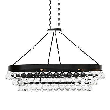 Luxury Balthazar Oval Chandelier 3D model image 1 