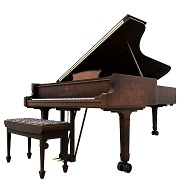 Steinway Antique Piano 2015 Vray 3D model image 1 