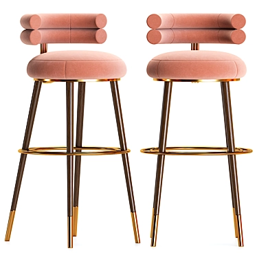 Elegant Betsy Bar Stool 3D model image 1 