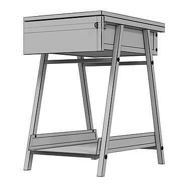 IKEA TROTTEN Nightstand with Drawers 3D model image 1 