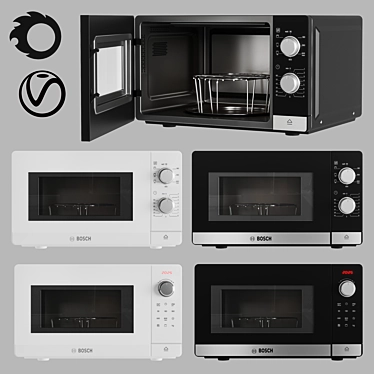 Bosch Microwave FEL020MS2B Model 3D model image 1 