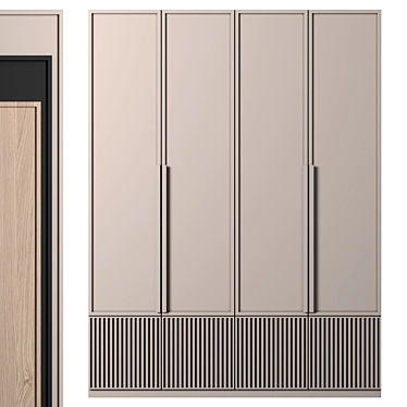 Modular Wardrobe Set 035 3D model image 1 