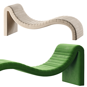 Luxury Modern Chaise Longue Furniture 3D model image 1 