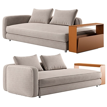 Elegant Harper Sofa in 3D 3D model image 1 