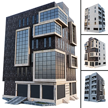 High Detail PBR Building 3D model image 1 