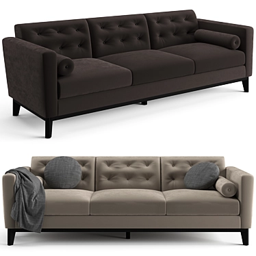 Eichholtz Flux Sofa: Modern Design 3D model image 1 