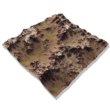 Erosion N2 Mountain 3D Model 3D model image 1 