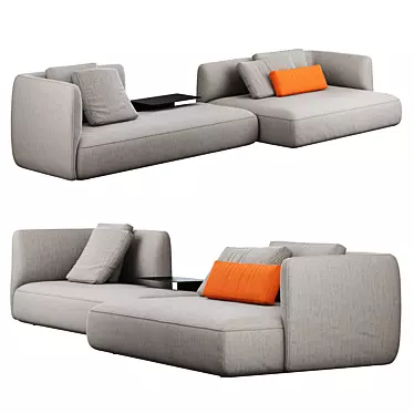 Modular Cosy Sofa by MDFITALIA 3D model image 1 