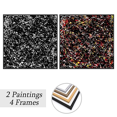 Artwork Set with Multiple Frame Options 3D model image 1 