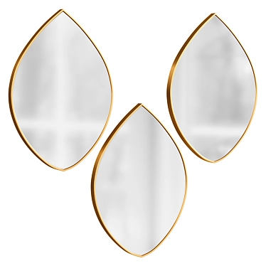  Modern Tear Drop Wall Mirrors 3D model image 1 