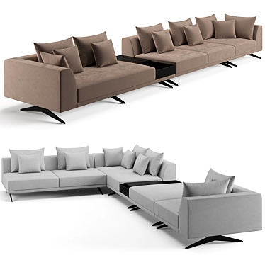 Eichholtz Endless Modular Sofa 3D model image 1 