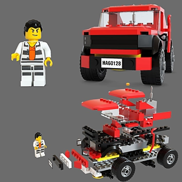 Lego Pursuit Building Set 3D model image 1 