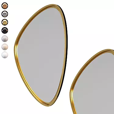 Elegant Onde Uno Mirror 3D model image 1 