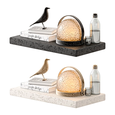 Coffee table decor set 1 with lamp