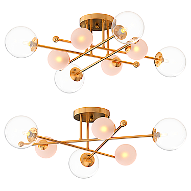 Modern Balance Ceiling Chandelier 2991 3D model image 1 