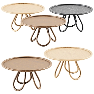 Modern Circular Arch Coffee Table 3D model image 1 