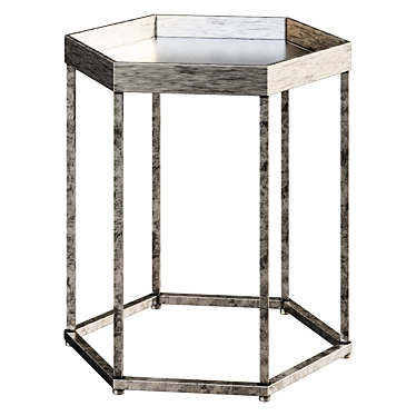  Artemis Champagne Side Tables, Set 3D model image 1 