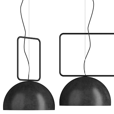 Mesh Metal Pendant Light 3D model image 1 