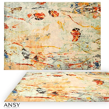 Handcrafted Designer Carpet by ANSY 3D model image 1 