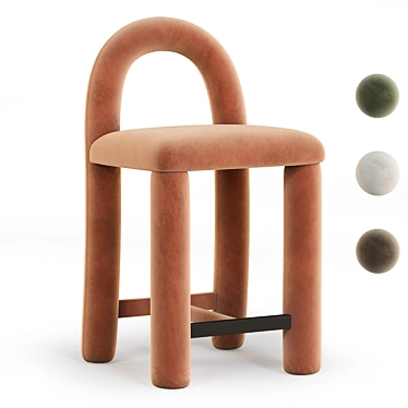 Sun at Six Temi Stool 3D model image 1 