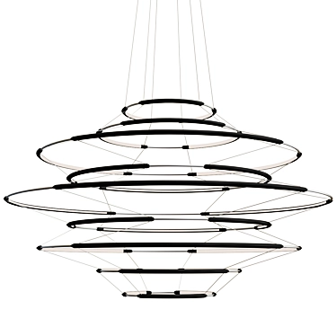 Modern LED Pendant Lamp Design 3D model image 1 