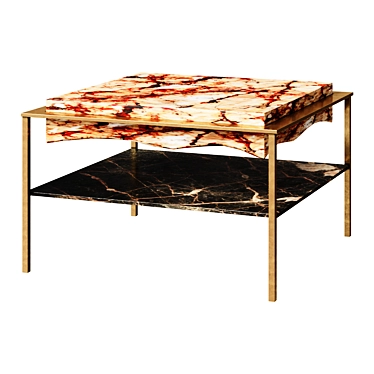 Bronze Onyx Coffee Table 3D model image 1 