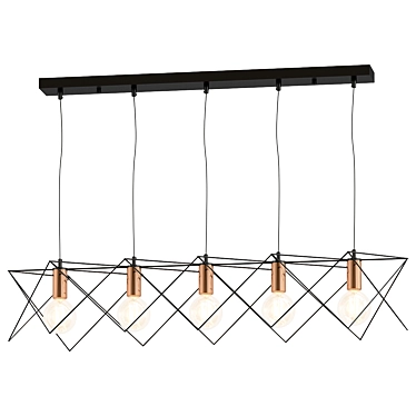 Minimalistic Linear Pendant Light 3D model image 1 