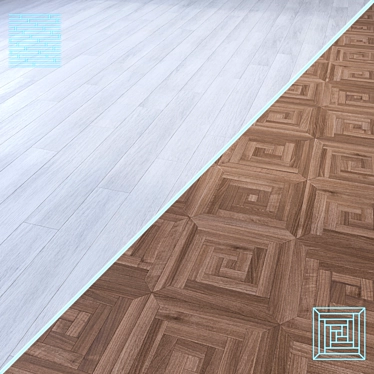 Wood Floor Model Set 3D model image 1 