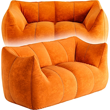 Le Bambole Suede Sofa 2015 3D model image 1 