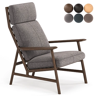 Zen Den Lounge Chair 3D model image 1 