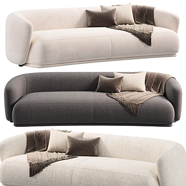 Modern Elegance in Rene Sofa 3D model image 1 