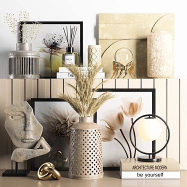 Vintage Decor Set 2015 3D model image 1 