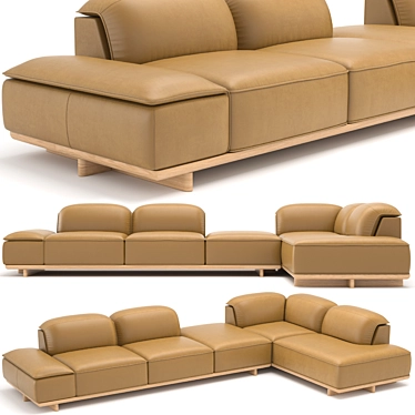 Natuzzi Italia ADAM Sofa 3D model image 1 